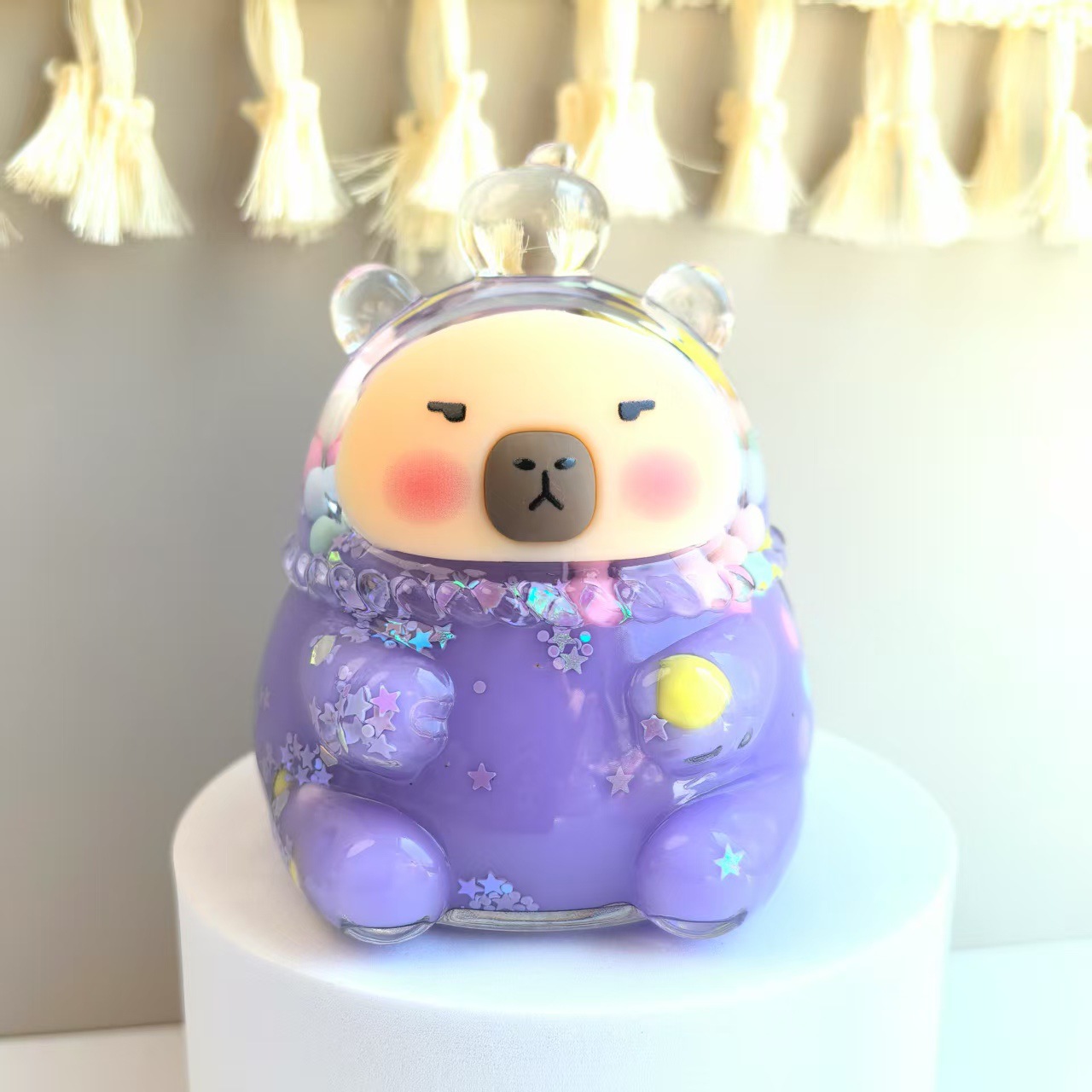 카피발라 컬러풀한 콩 스타일 [보라색]