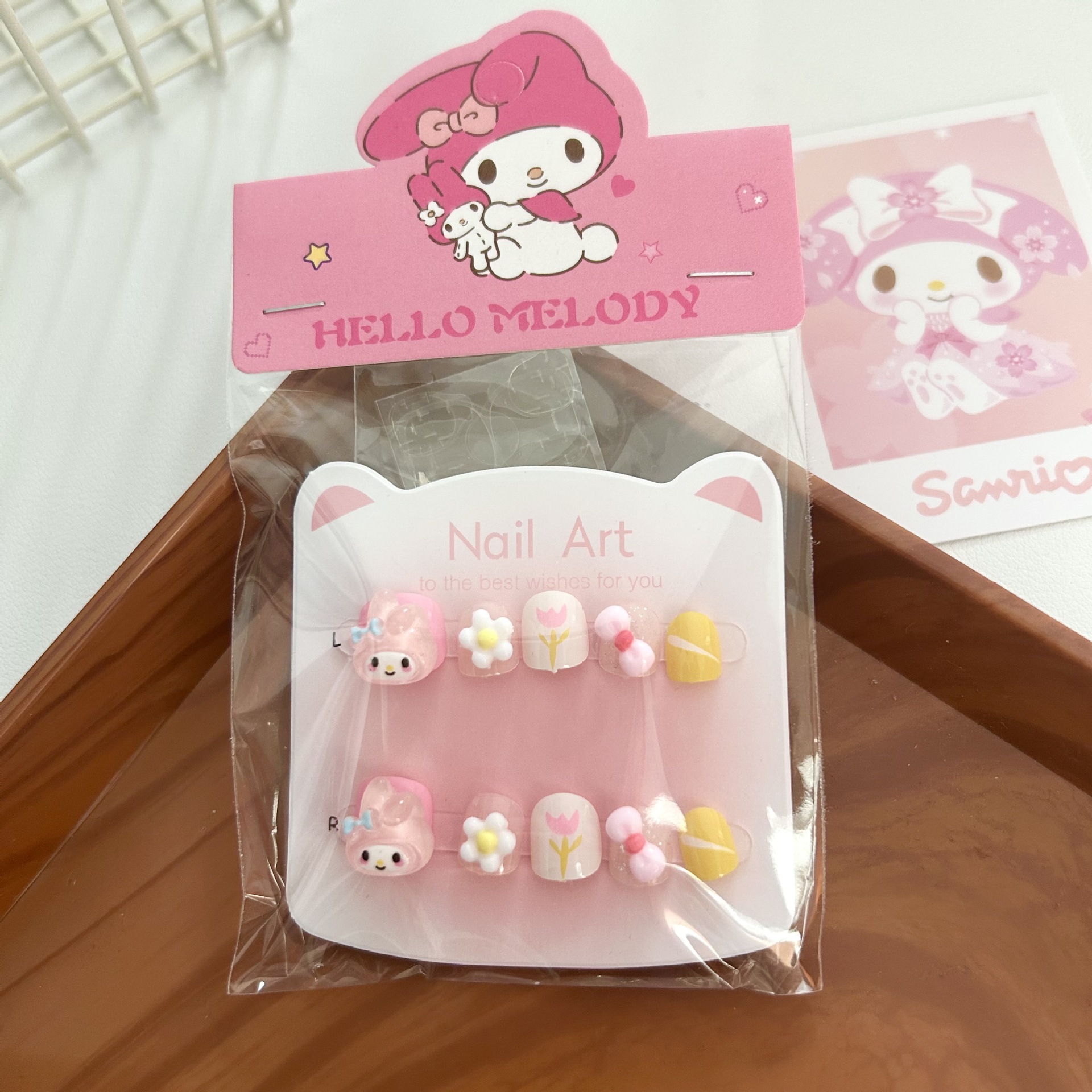 Niños estereoscópicos hechos a mano para usar uñas adorables pegatinas de uñas de dibujos animados para chicas juguetes