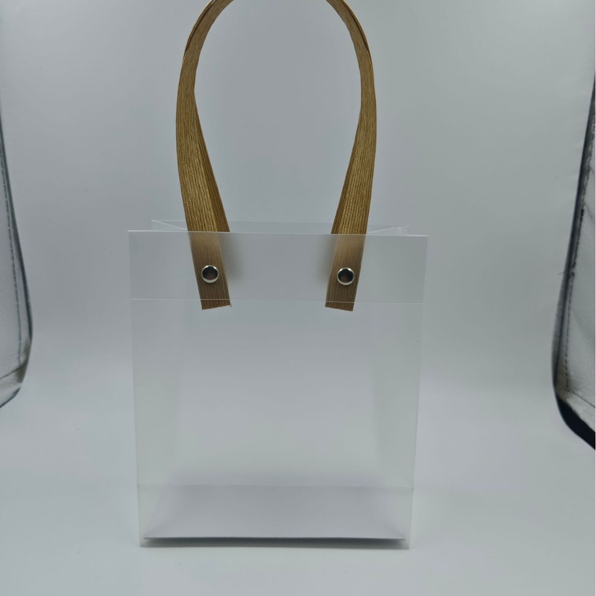 Spot Pppvc Handbag Manufacturer Direct Sales Wine Bag Gift Bag Gift Bag Frosted Transparent Plastic Handbag