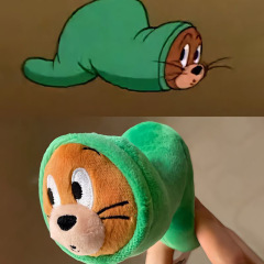 かわいい毛虫猫とネズミのバックパックのストラップ誕生日プレゼントバレンタインデーのぬいぐるみストラップ