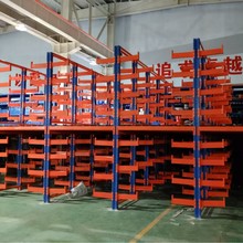 阁楼悬臂货架铝型材管材仓储架单面双面圆管仓库货架
