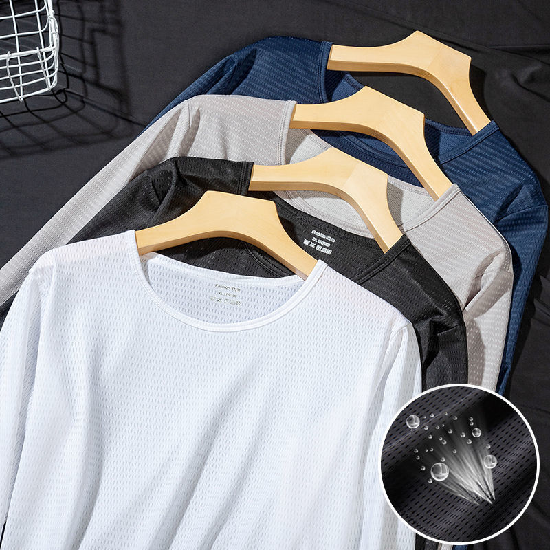 Silk summer thin breathable quick dry long-sleeve