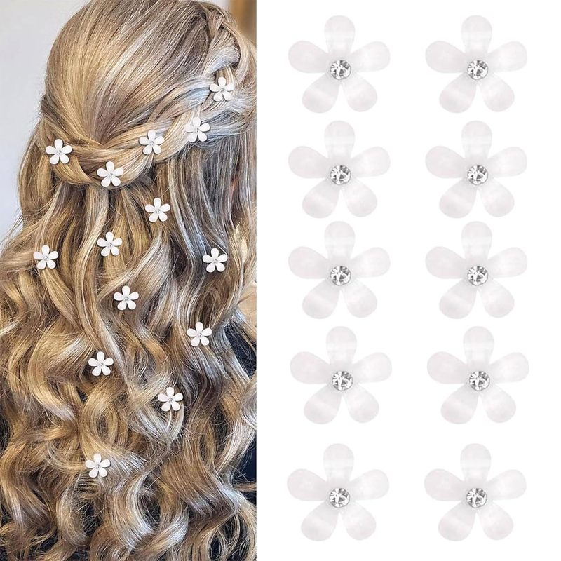 真珠のU型のヘアピンのヘアピンのビーズの花の髪とフォークの髪のドリルの花嫁の髪の花のフォークのU型のヘアピンの女性|undefined