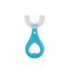 Children's U-shaped Baby Toothbrush U-shaped Infants 2-12 Years Old Children Soft Hair Silicone Mouth with Clean Brushing Artifact Manual