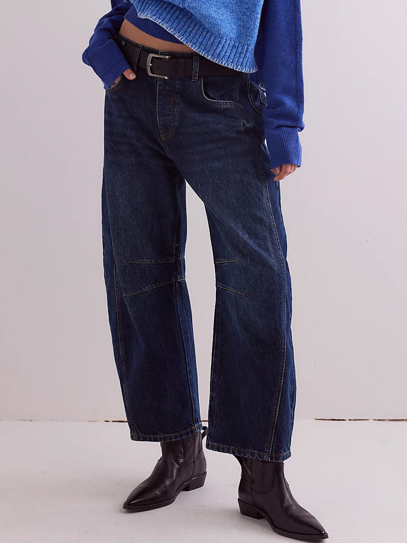 2023 New Cross-Border European And American Hot-Selling Fashion Casual Wide-Leg Loose Jeans For Women Mid-Low Waist_ecoleips.com