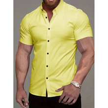 F 72980 Solid Short-sleeve Shirt ��ɫ�������