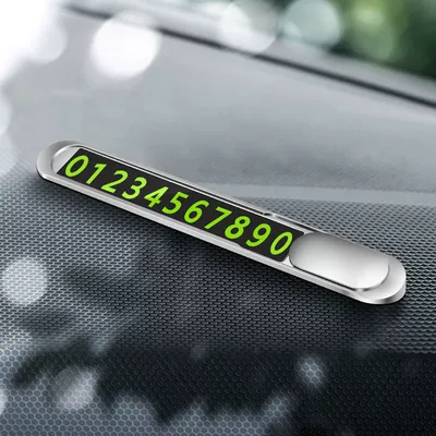Manufacturer Wholesale Car Parking Nömrəli dayanma kartı - metal-silver