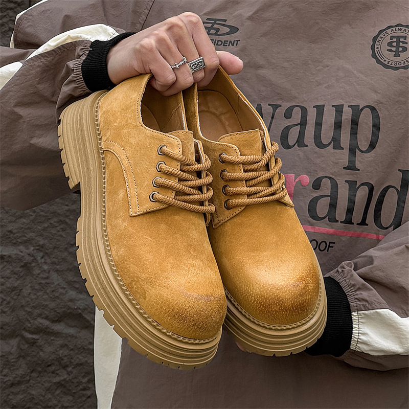 Men's Low-Top Chunky Casual Boots Retro Workwear Classic Style Men's Low-Top Chunky Casual Boots Retro Workwear Classic Style
