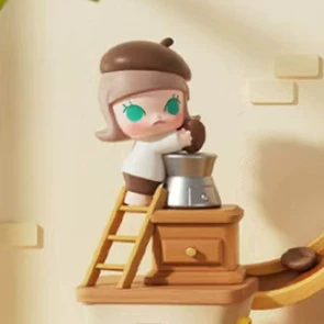 Коллекционные фигурки (Bubble Mart) серия Coffee Factory — милые смоляные куклы, разные персонажи
