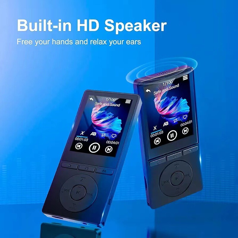 メーカーの新型mp 3は薄くて軽くて、携帯してスクリーンがあります。|undefined