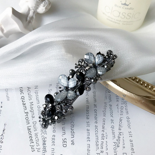 Korean-style headwear and hair accessories for women, butterfly pearl spring hair clip, adult elegant head flower, side part hair clip, wholesale