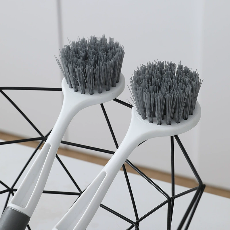 Бытовая щетка для мытья посуды с длинной ручкой щетка для мытья кастрюли многофункциональная щетка для чистки кухни раковина двухцветная пластиковая щетка может висеть щетка для кастрюли