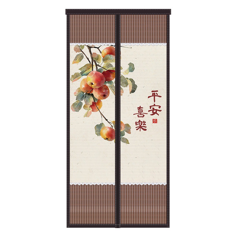Cortina de puerta a prueba de mosquitos de verano Puerta de pantalla de dormitorio de Velcro magnético Cortina de pantalla a prueba de moscas para el hogar Ventana de pantalla autoadhesiva sin punzón