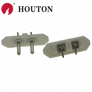Lock-type eight-word socket power adapter C8 power socket two-core copper socket