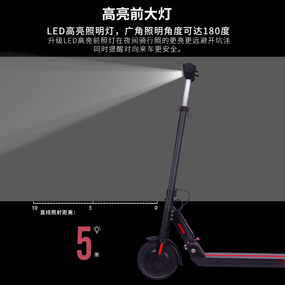 Almacén en el extranjero exclusivamente para scooter eléctrico plegable SCOOTER scooter eléctrico de pedal portátil de dos ruedas para adultos
