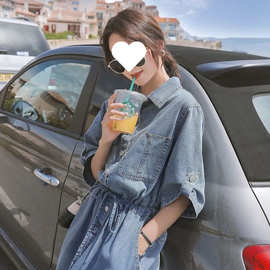 【1528人收藏】2023年春季新款法式初恋收腰显瘦气质女神范牛仔短