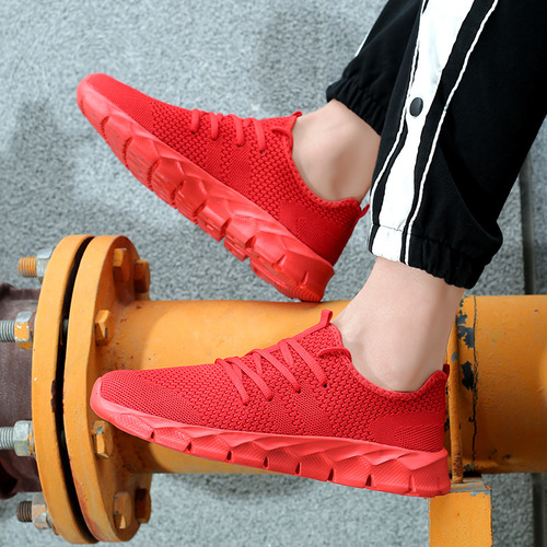 Large Plus Size Fat Men's Mesh Shoes, Trendy Sneakers for Men, Casual Sports Shoes with Mesh Upper, 47 Size, Summer Mesh Shoes