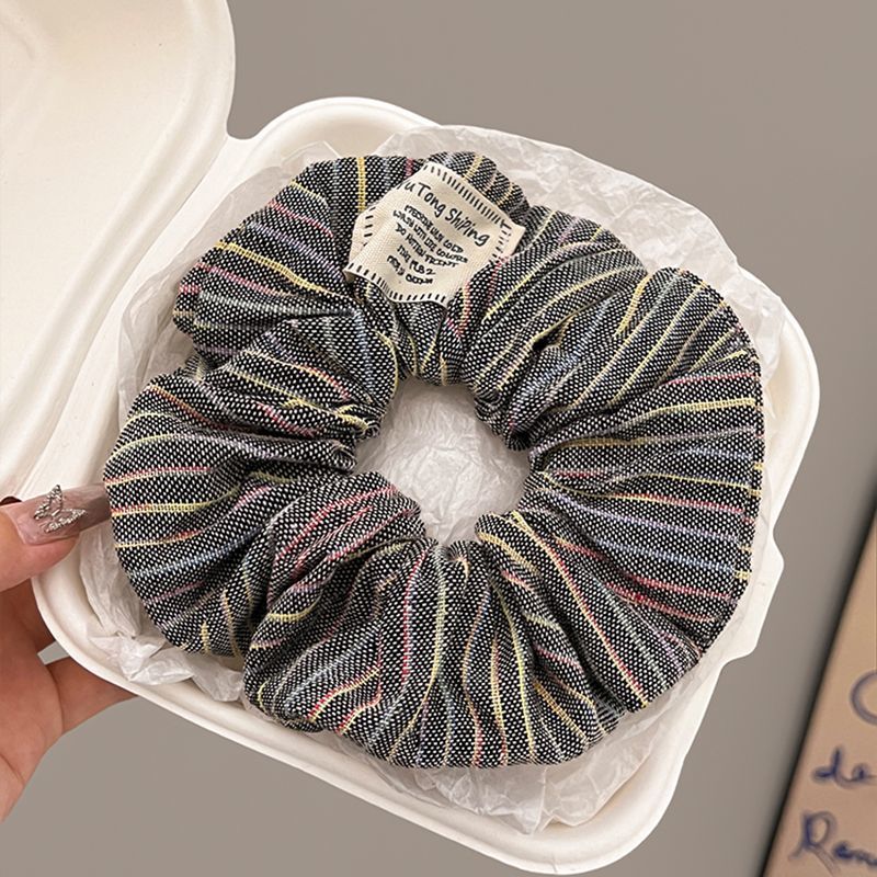 Sensación de la muchacha colorida banda de cabello intestino grueso de alta elasticidad duradera cuerda de cabello lindo cabeza de bola de goma red tocado rojo