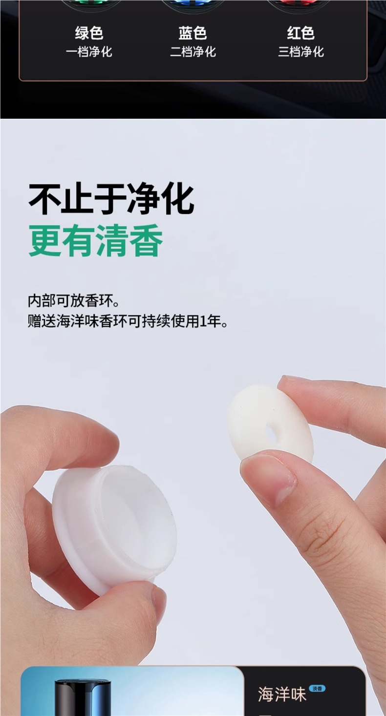 Car Air Purifier Suitable for Xiaomi Car Pm2.5 Negative Ion New Car Interior to Eliminate Formaldehyde and Remove Odor
