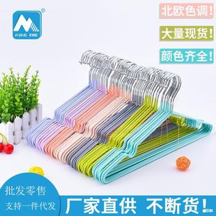 Mingzhe Plastic-Coated Clothes Hanger for Home Use, Non-Slip Drying Rack, Thickened Adult Clothes Hanger with Nano Grooves, Popular Model