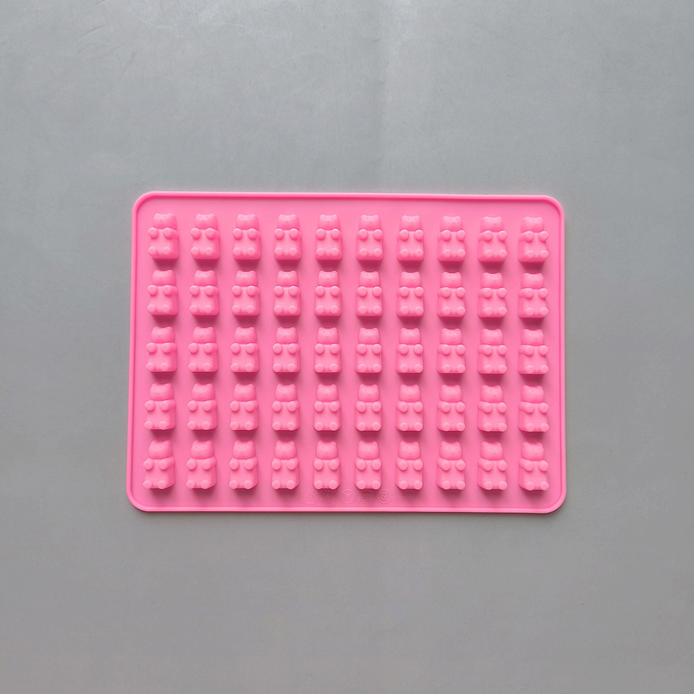 50 litros osos pequeños 300 molde de chocolate de galletas de silicona diy dulces pudín pastel decoración cocina hornear utensilios