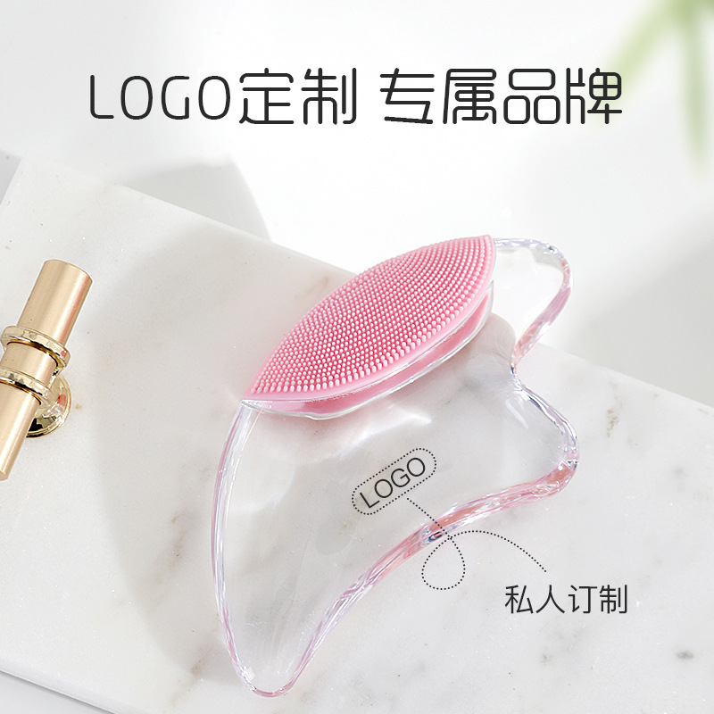 Placa de masaje facial, belleza facial, estiramiento de los ojos, estiramiento de los ojos, cristal rosa, V, yoga facial no estiramiento de estiramiento