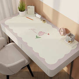 SI6K皮革化妆台桌垫书桌桌布防水电脑桌梳妆台餐桌垫茶几垫美甲桌