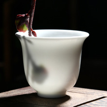 功夫茶杯单杯陶瓷品茗杯德化高白瓷杯子个人普洱杯酒杯聚香主人杯