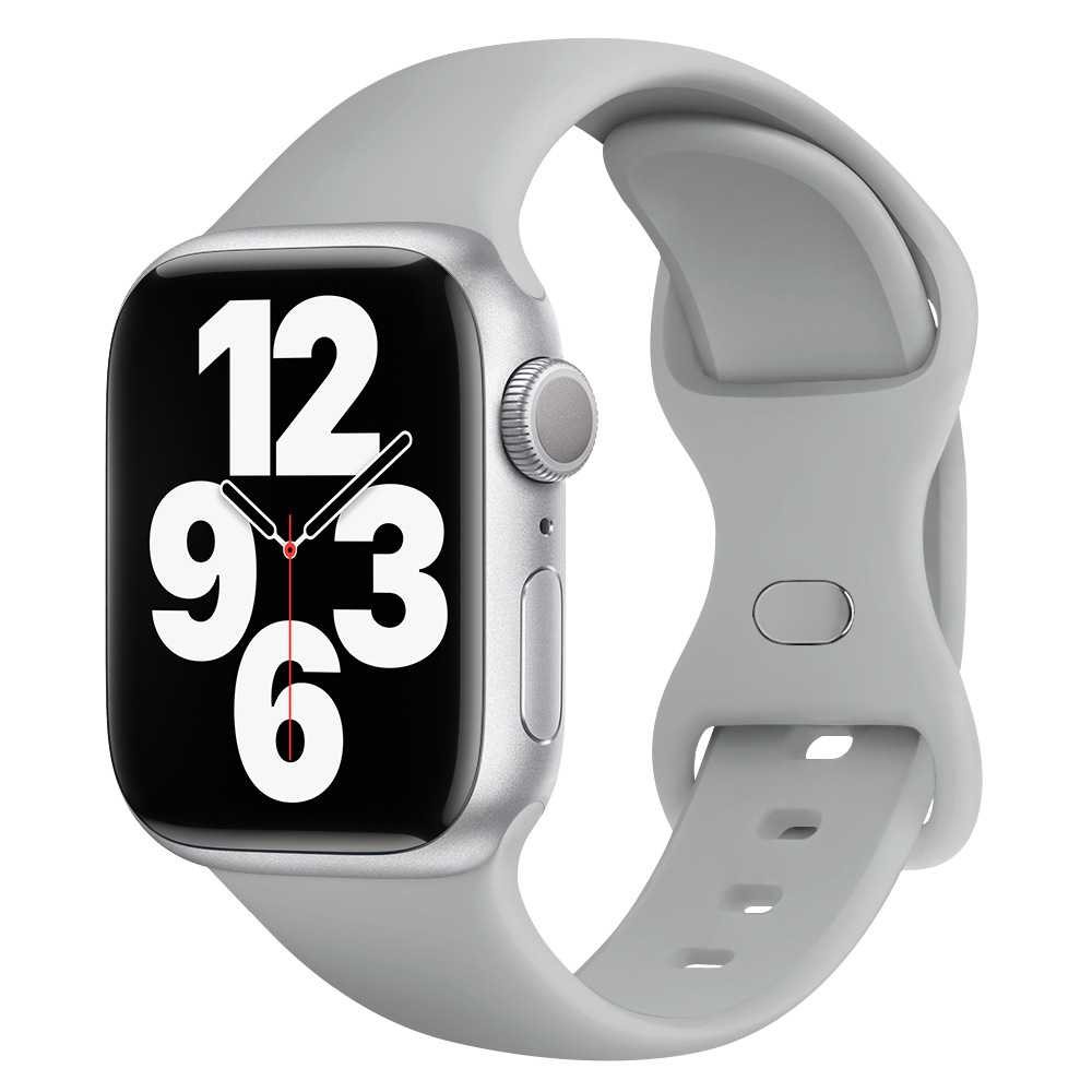 Aplicable AppleWatch Butterfly Buckle Silicone Deportivo correa de reloj Iwatch9876 generación / se inteligente