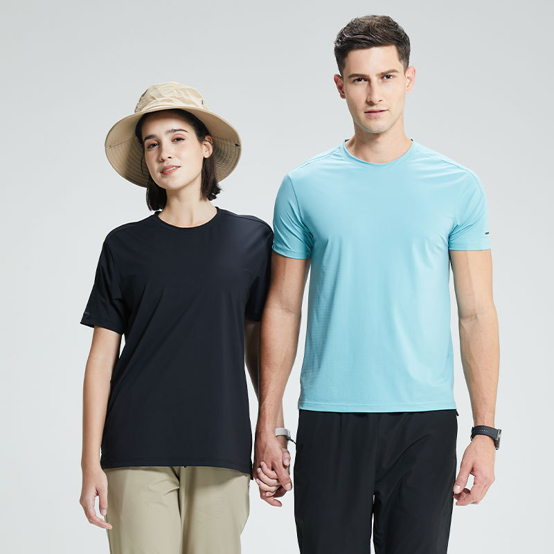 Protector solar, seda de hielo, deportes, camiseta de manga corta, ropa de tiro de verano para hombres, entrenamiento de baloncesto americano, ropa de entrenamiento, ropa de secado rápido para correr para hombres