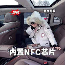 莆田工厂高品质08款大鹅羽绒服男女远征中长款工装派克大衣外套