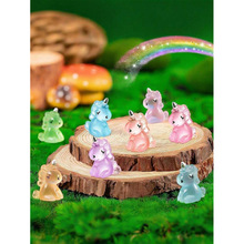 X 52937 Luminous unicorn micro landscape ornament ҹ�������