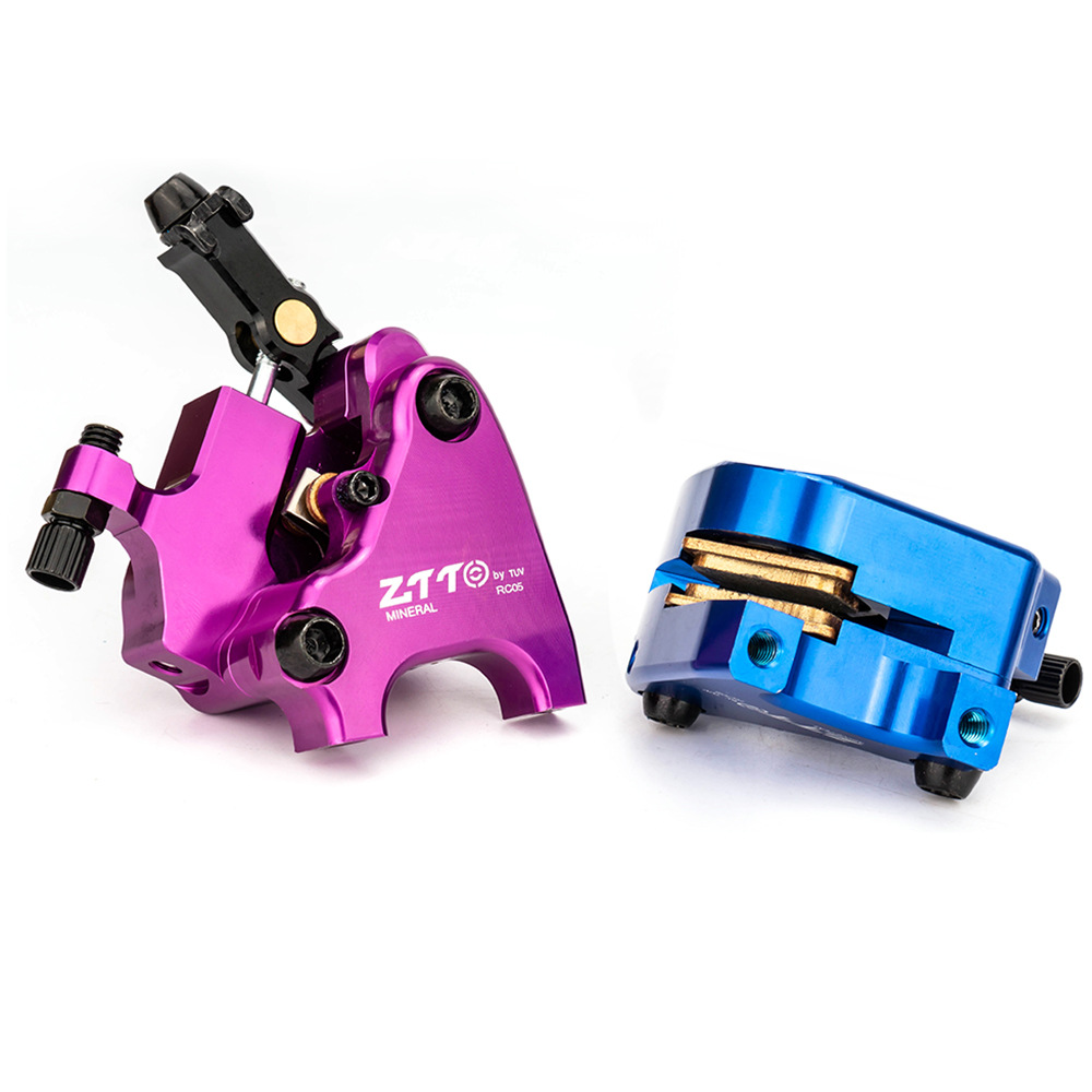 Freno de disco hidráulico de aceite de coche de carretera ZTTO clip de carretera de bolsillo freno bilateral compatible con disco 140/160
