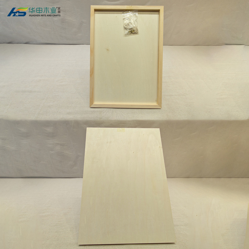 Wooden Wall Mounted Drawing Board Wood Poster Painting Picture Digital Frame Decorative Large Size Canvas Drawing Board Frame