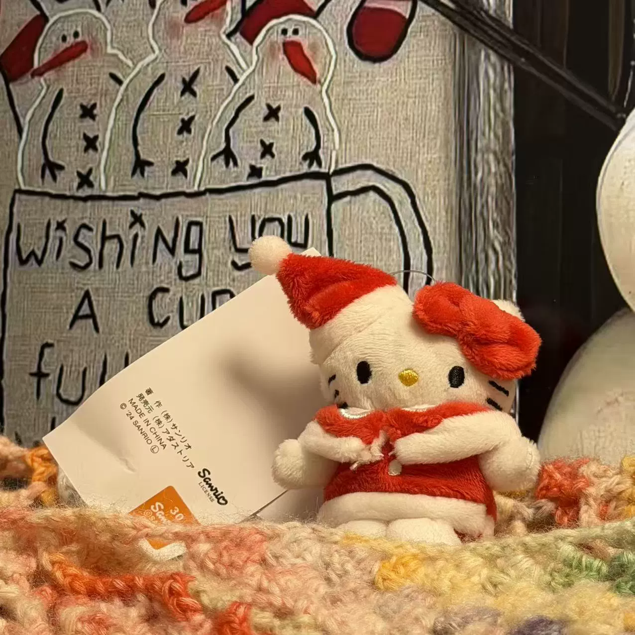 Плюшевая подвеска-брелок для ключей (Hello Kitty) симпатичная кукла, мягкая мини-плюша 10+ вариантов дизайна, подарок 0.038 кг