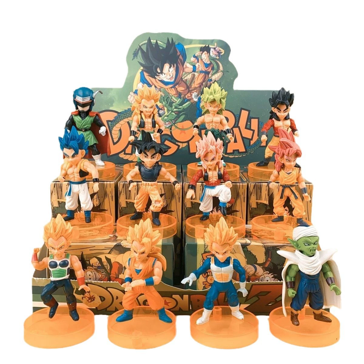Слеп-бокс с фигуркой Dragon Ball «Сон Вуки Кики Вегета Бик Большой Демон», аниме-фигурка для офиса/настольного маятника, набор для захвата, подарок
