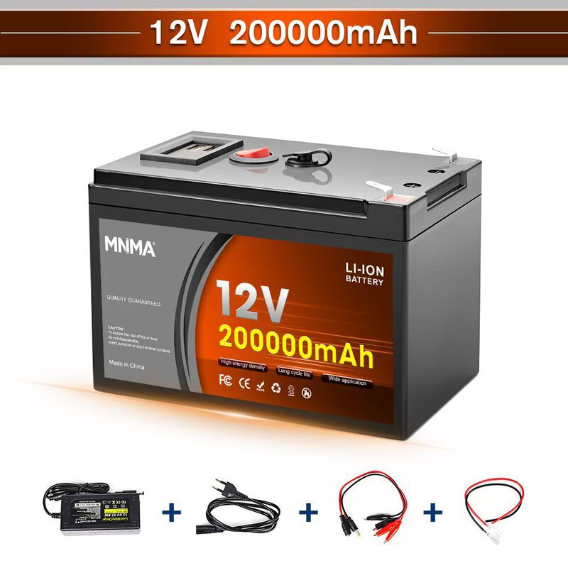 All-In-One 12V200Ah Lithium Battery, Long-Lasting Power Supply for Outdoor Adventure Rvs and Home Use