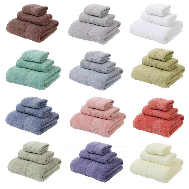 Towel bath towel square towel set of three international 100% cotton Amazon AliExpress Tem explosions wholesale Towel bath towel square towel set of three international 100% cotton Amazon AliExpress Tem explosions wholesale