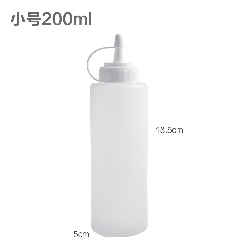 스퀴즈 소스병 1개 200ml [두껍고 딱딱하지 않아 짜기 편함]