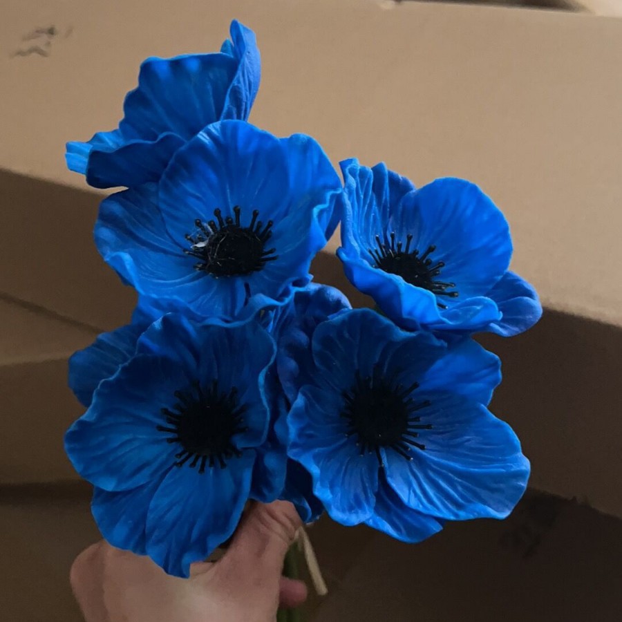 Cruz-frontera solo pu mini amapolas artificial flor yumeiren ramo decoración del hogar arreglo flor artificial