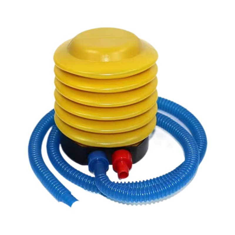 Fábrica directa de bombas de globo empujadas a mano plástico bidireccional boca inclinada portátil inflado portátil al por mayor