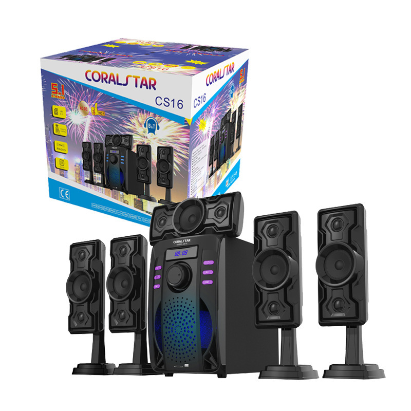 Home Theater Wooden Subwoofer 5.1 Africa Ghana Congo Kenya 12v Bluetooth Combination High Power Audio