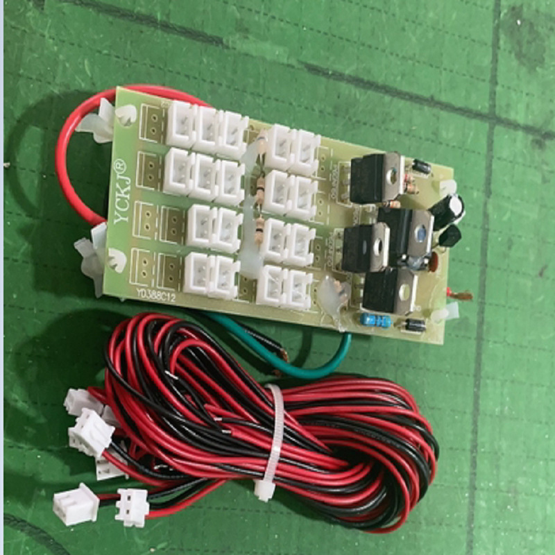 长排警示灯爆闪器LED方块中网爆闪模块 一拖20灯闪烁电路板12V24V