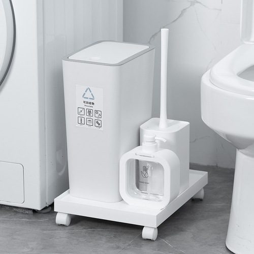 Japanese-style home desktop storage box removable kitchen cabinet right-angle storage basket plastic toy storage box