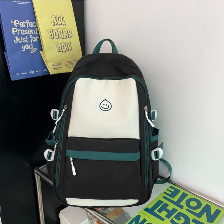 Mochila de hombro femenino sentido superior insfeng versión coreana de la mochila de estudiantes de secundaria y secundaria simple mochila de estudiantes universitarias