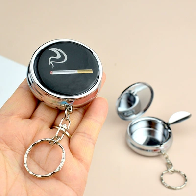 Metal Ashtray Mini Portable: Car ashtray