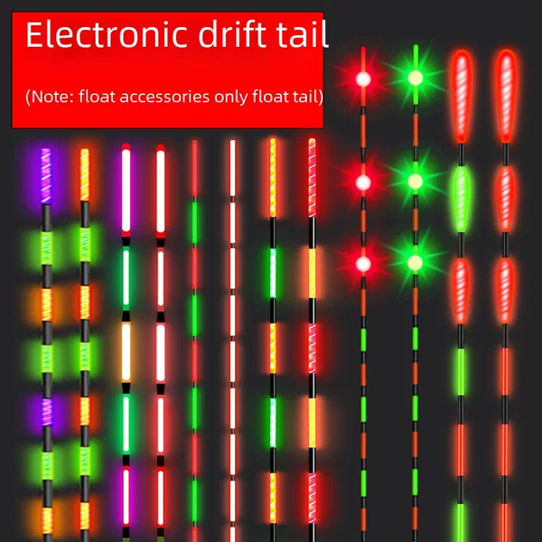 LED Bite Hook Color Change Gravity Induction Luminous Floating Tail Electronic Floating Tail Floating Tail Does Not Include Floating Body