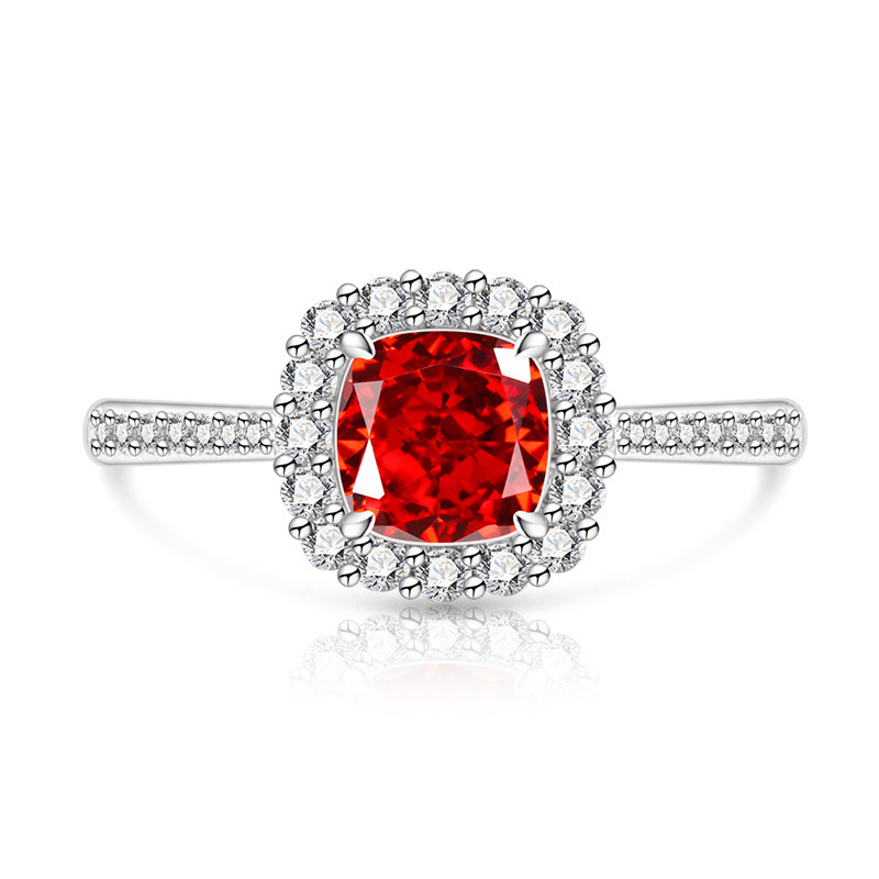 Prinzessin-ring Mit Edelstein Und Diamanten In Gold-optik_voghion.com
