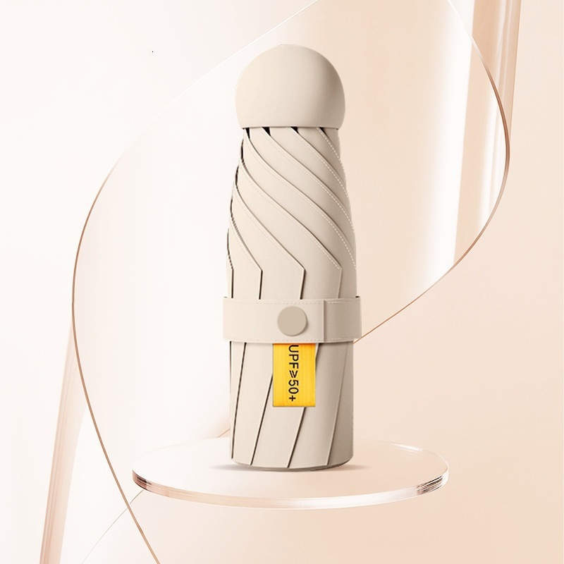 50% off 日傘 日焼け止め UV シェード 女性用 晴雨兼用 超小型 軽量 ポータブル カプセル広告印刷|undefined