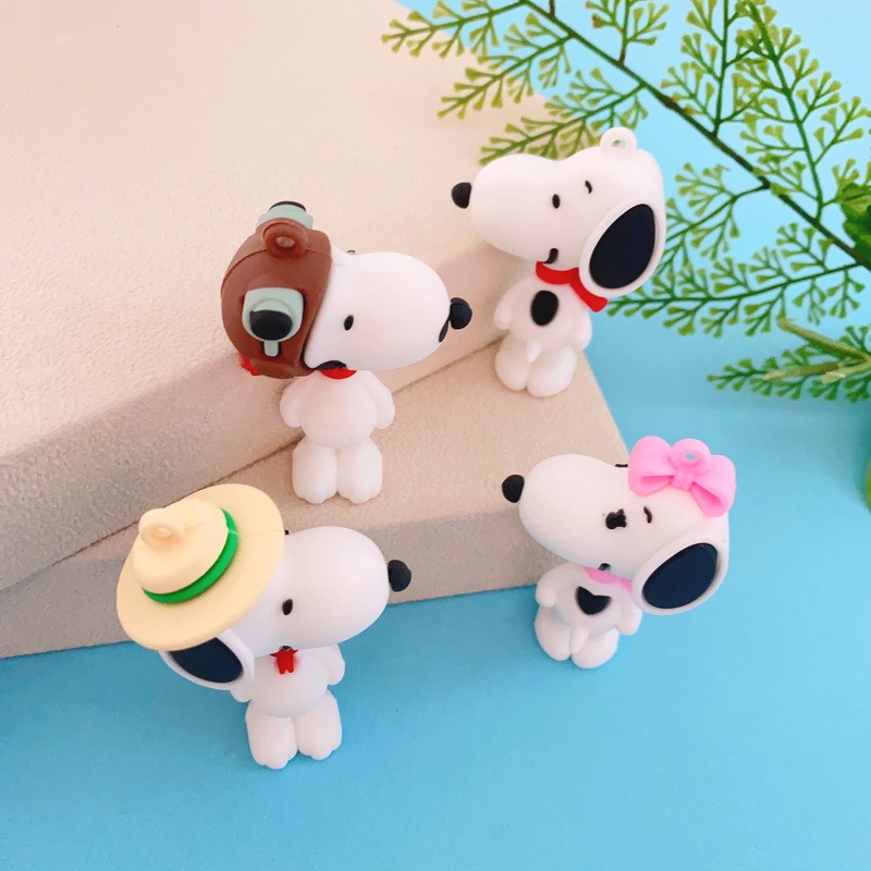 Xq147 Soft Plastic Snoopy Series Doll Car Key Accessories Cartoon Keychain Pendant DIY Trendy Toy Doll